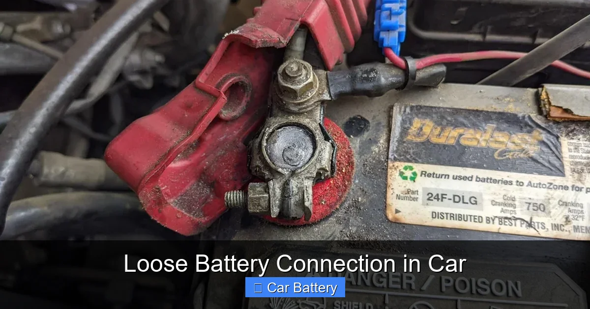 Loose Battery Connection in Car