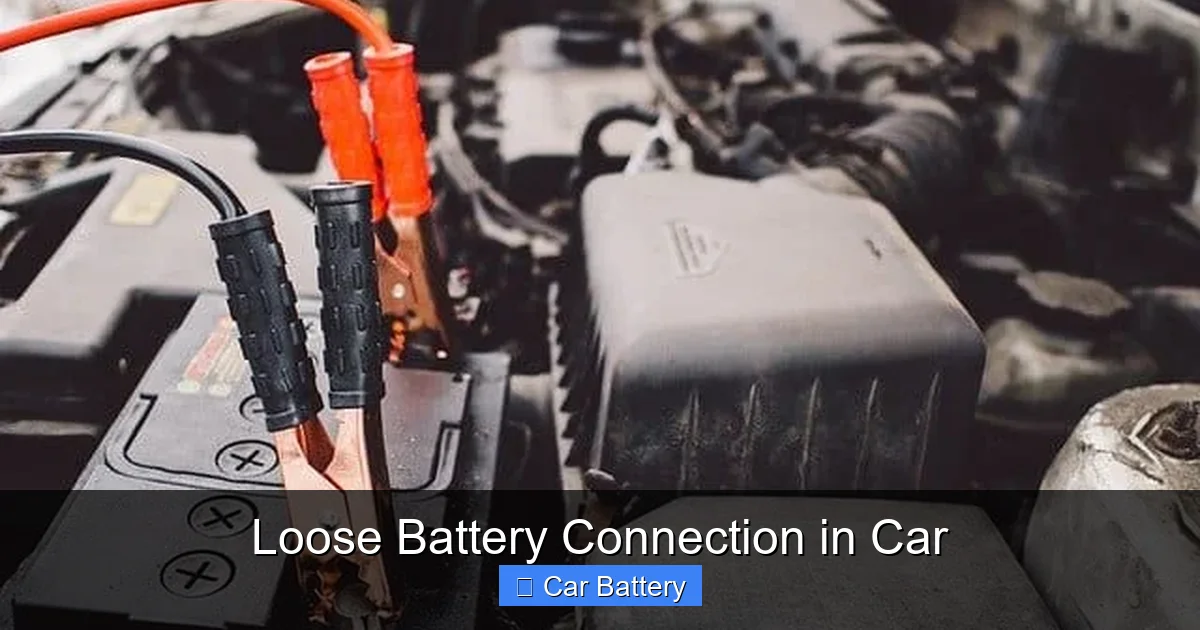Loose Battery Connection in Car