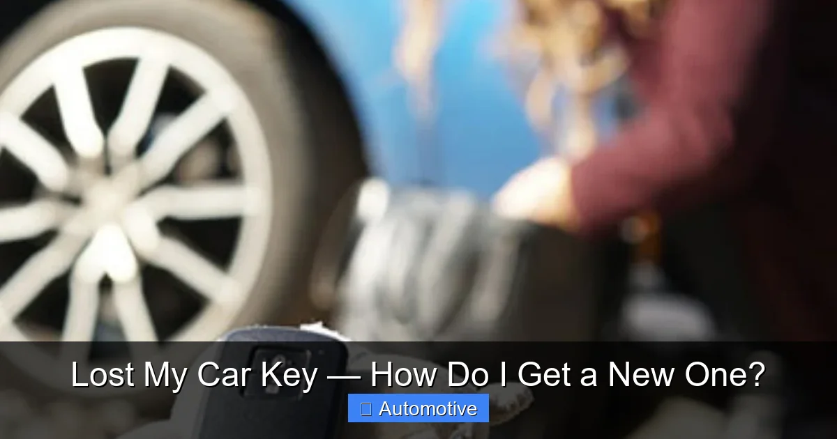 Lost My Car Key — How Do I Get a New One?
