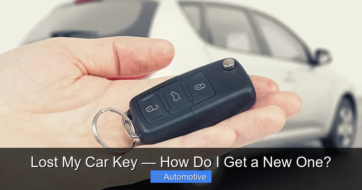 Lost My Car Key — How Do I Get a New One?