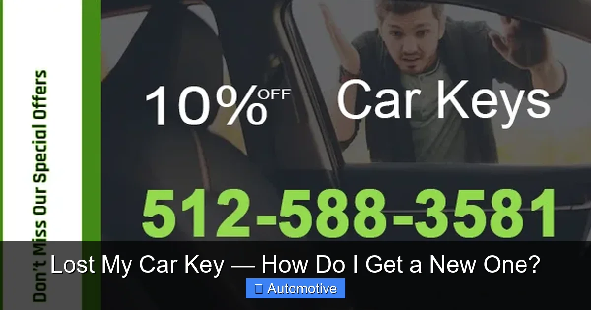 Lost My Car Key — How Do I Get a New One?