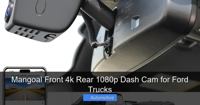 Mangoal Front 4k Rear 1080p Dash Cam for Ford Trucks