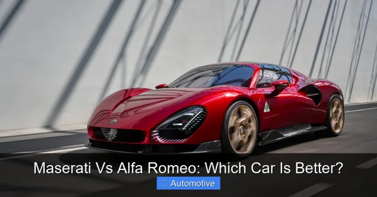 Maserati Vs Alfa Romeo: Which Car Is Better?