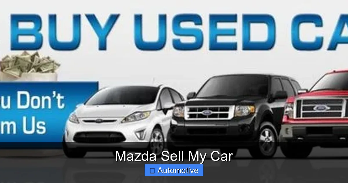 Mazda Sell My Car