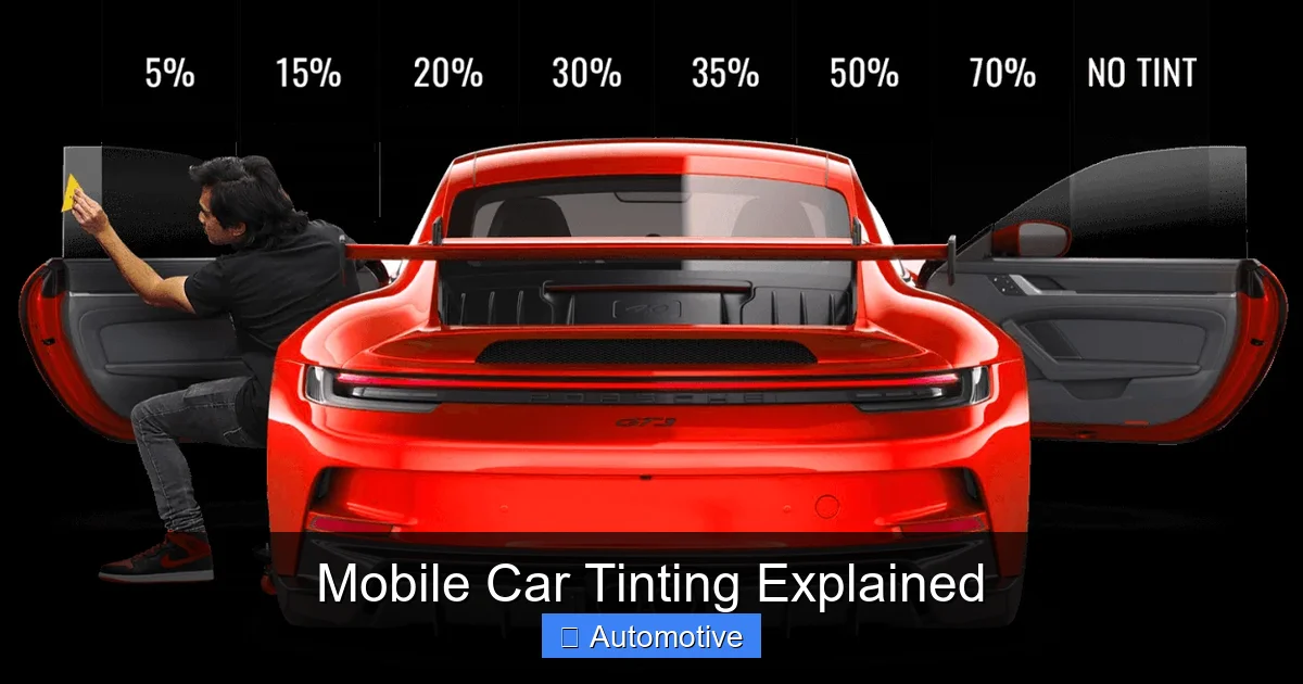 Mobile Car Tinting Explained