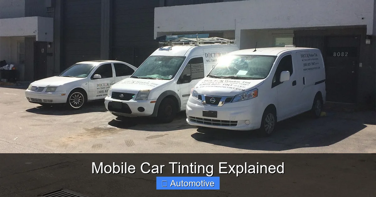 Mobile Car Tinting Explained