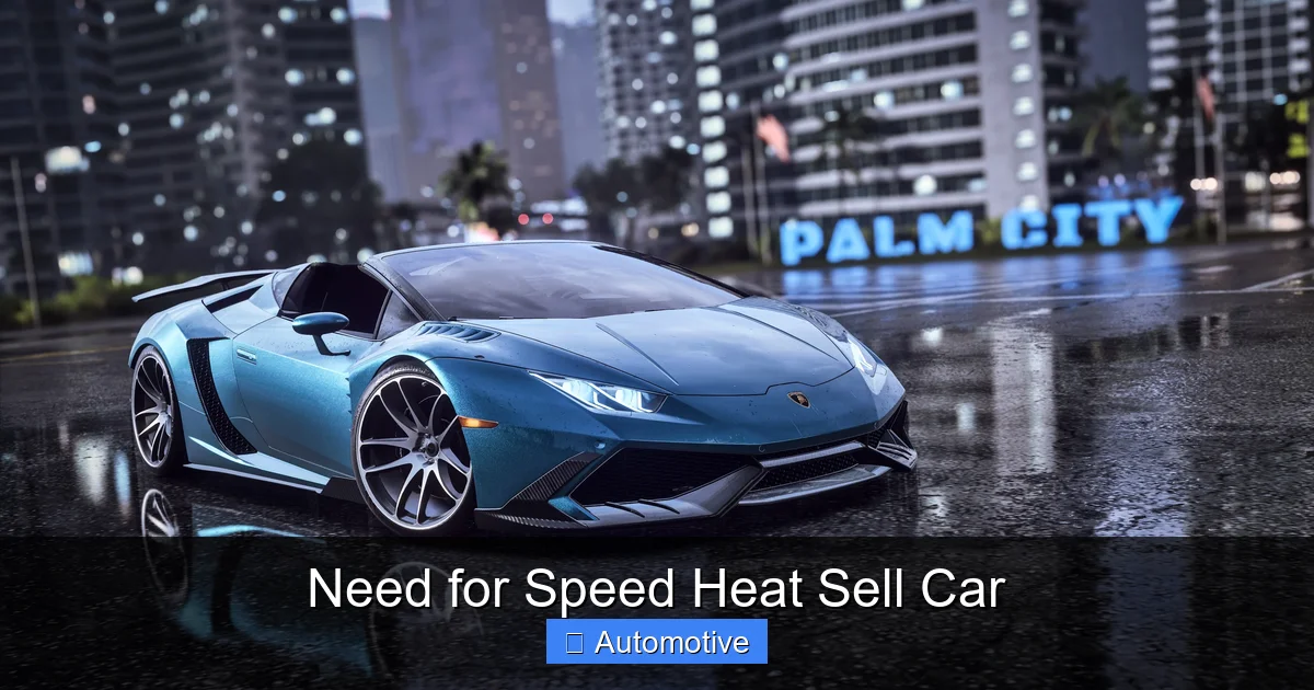 Need for Speed Heat Sell Car