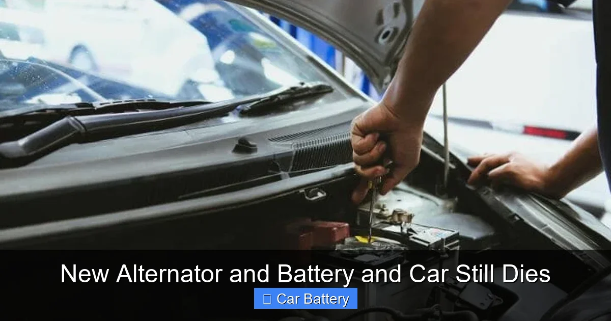 New Alternator and Battery and Car Still Dies