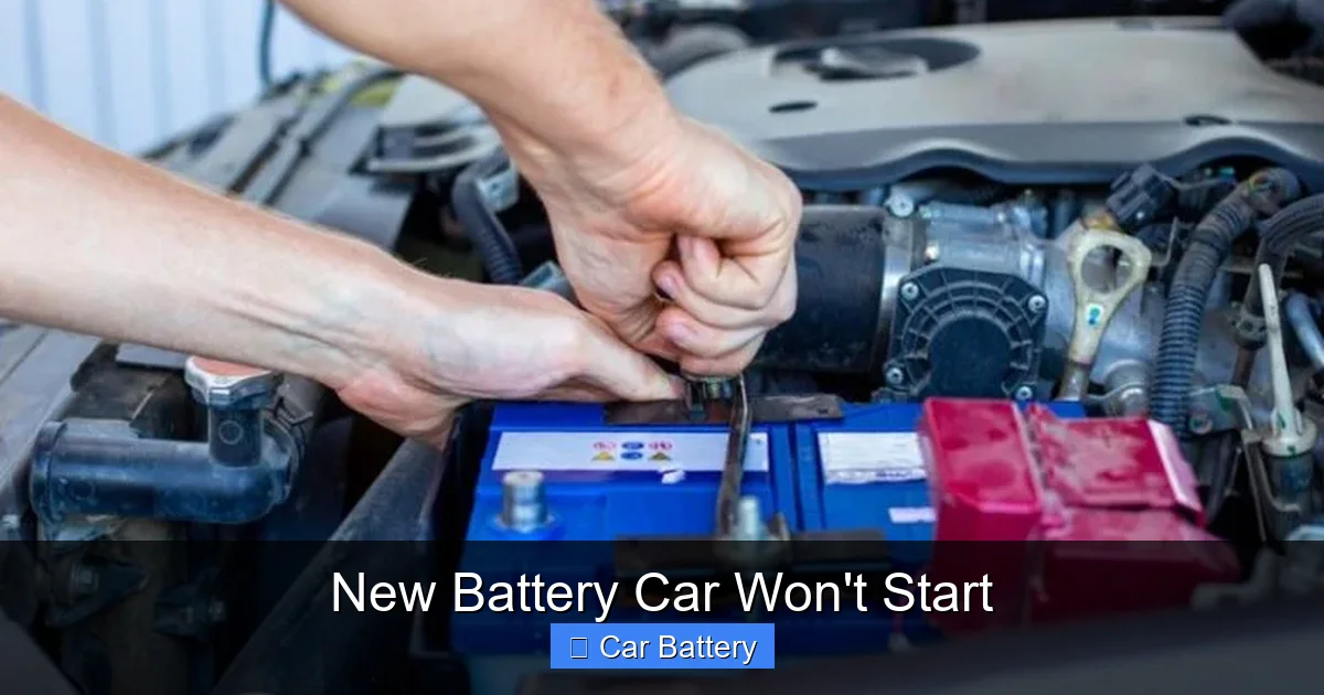 New Battery Car Won't Start