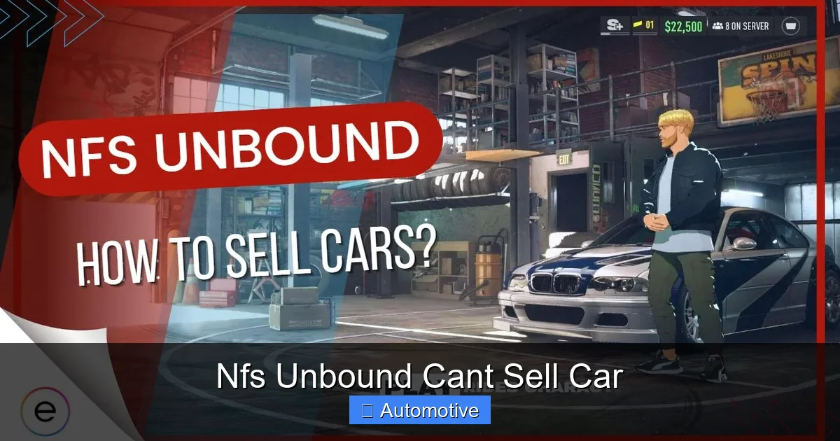 Nfs Unbound Cant Sell Car