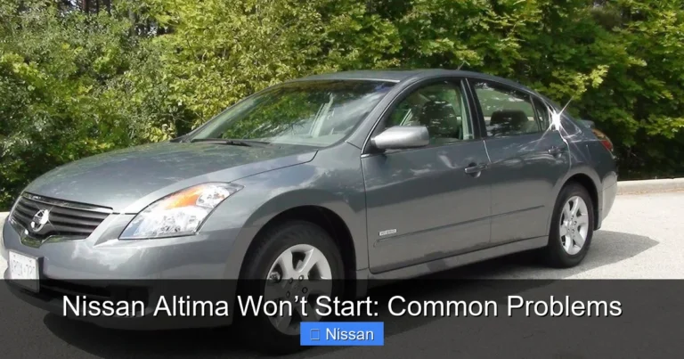 Nissan Altima Won’t Start: Common Problems