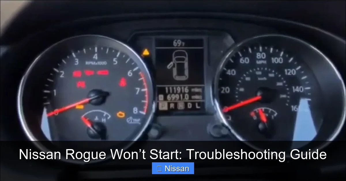 Nissan Rogue Won’t Start: Troubleshooting Guide