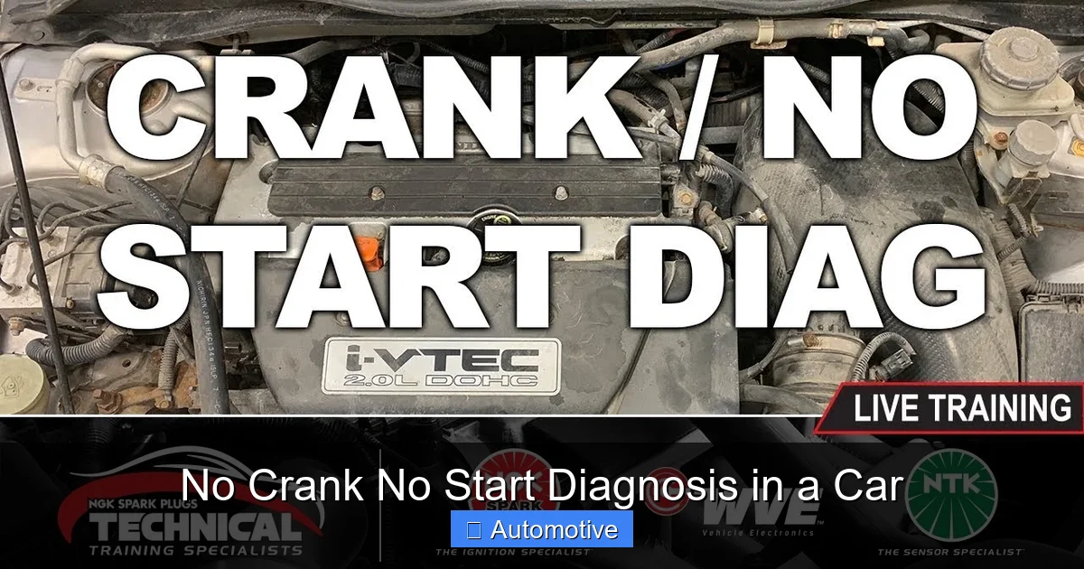 No Crank No Start Diagnosis in a Car