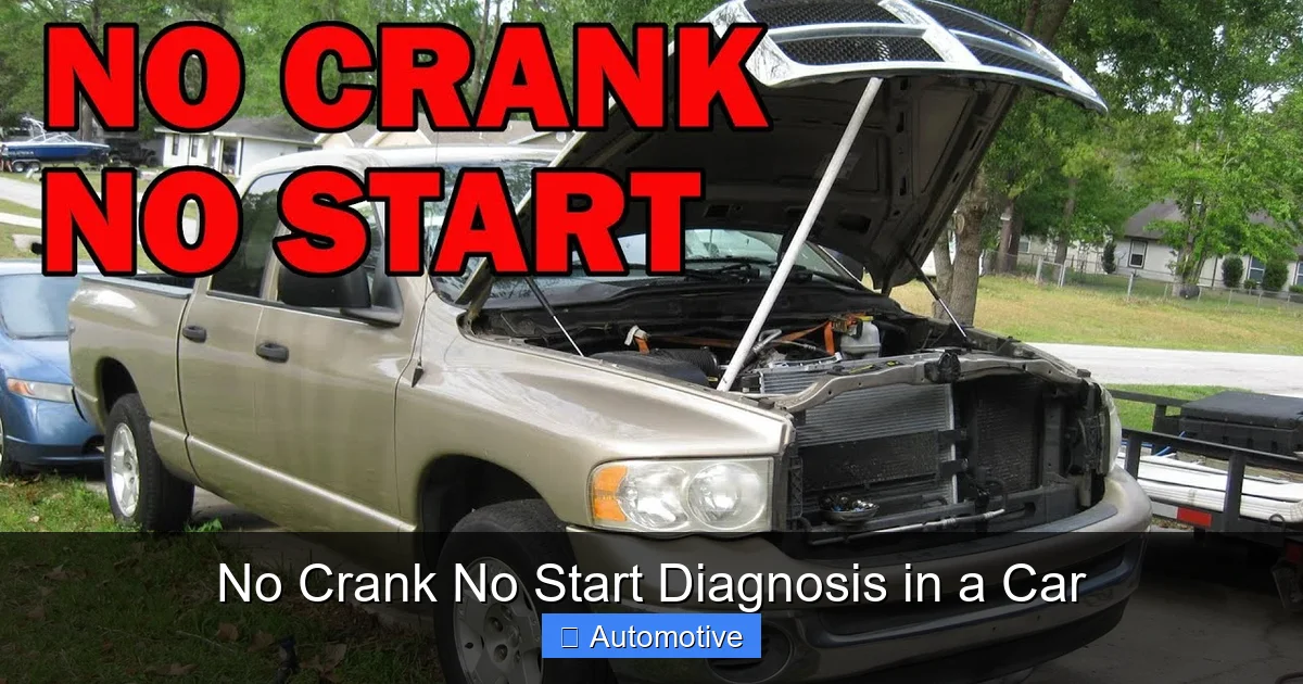 No Crank No Start Diagnosis in a Car