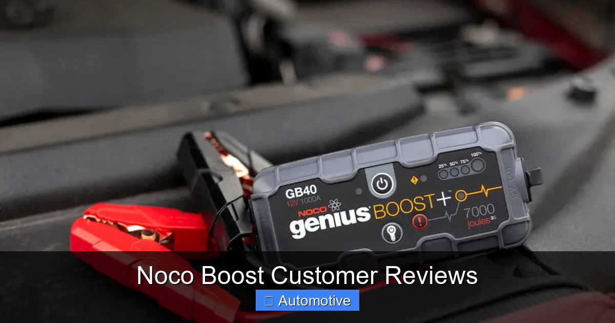 Noco Boost Customer Reviews