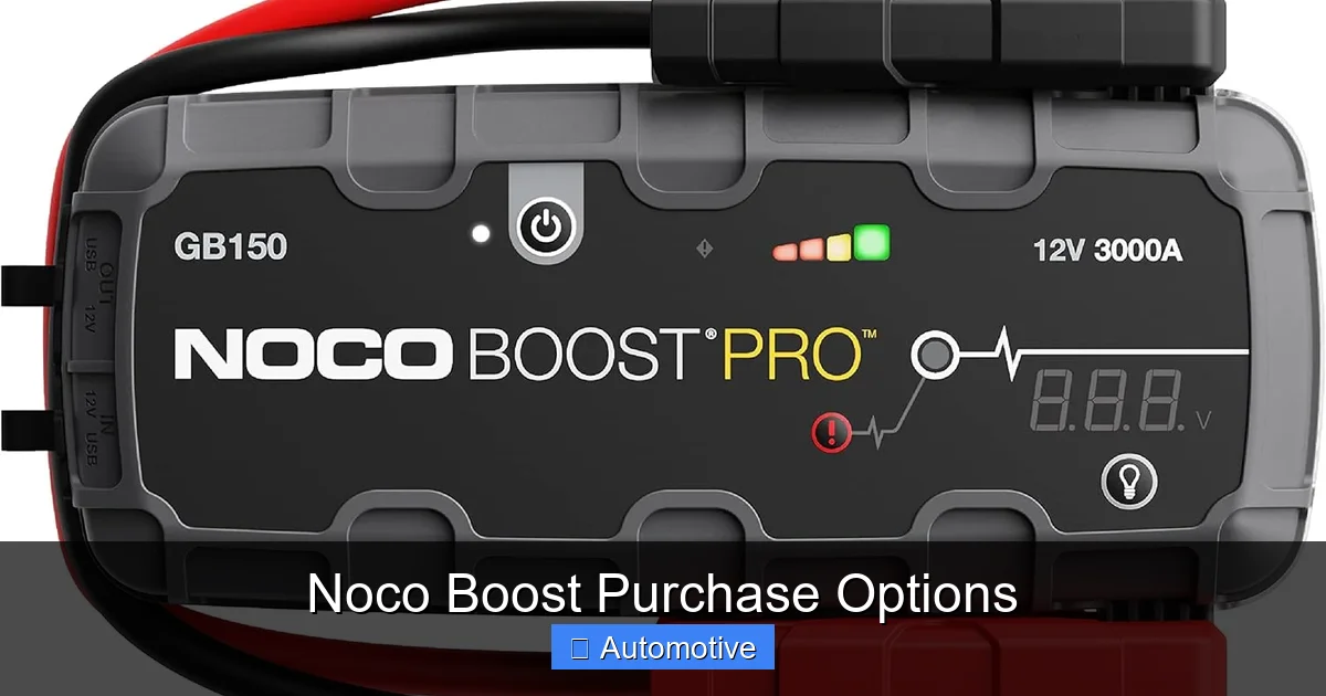 Noco Boost Purchase Options