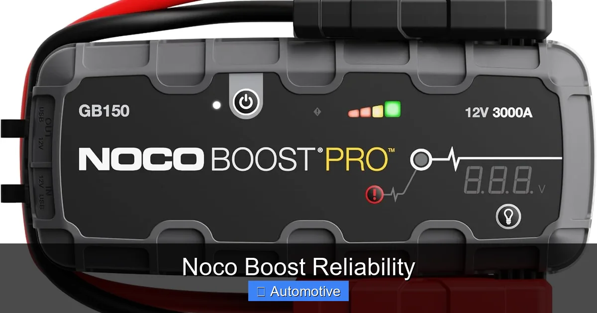 Noco Boost Reliability