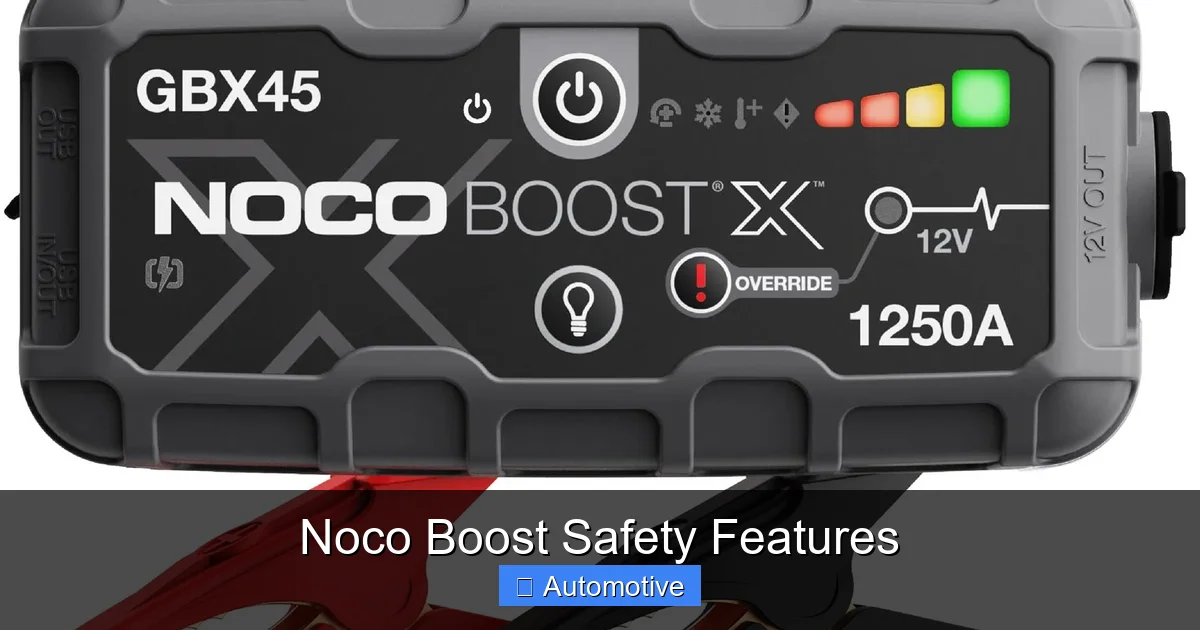 Noco Boost Safety Features