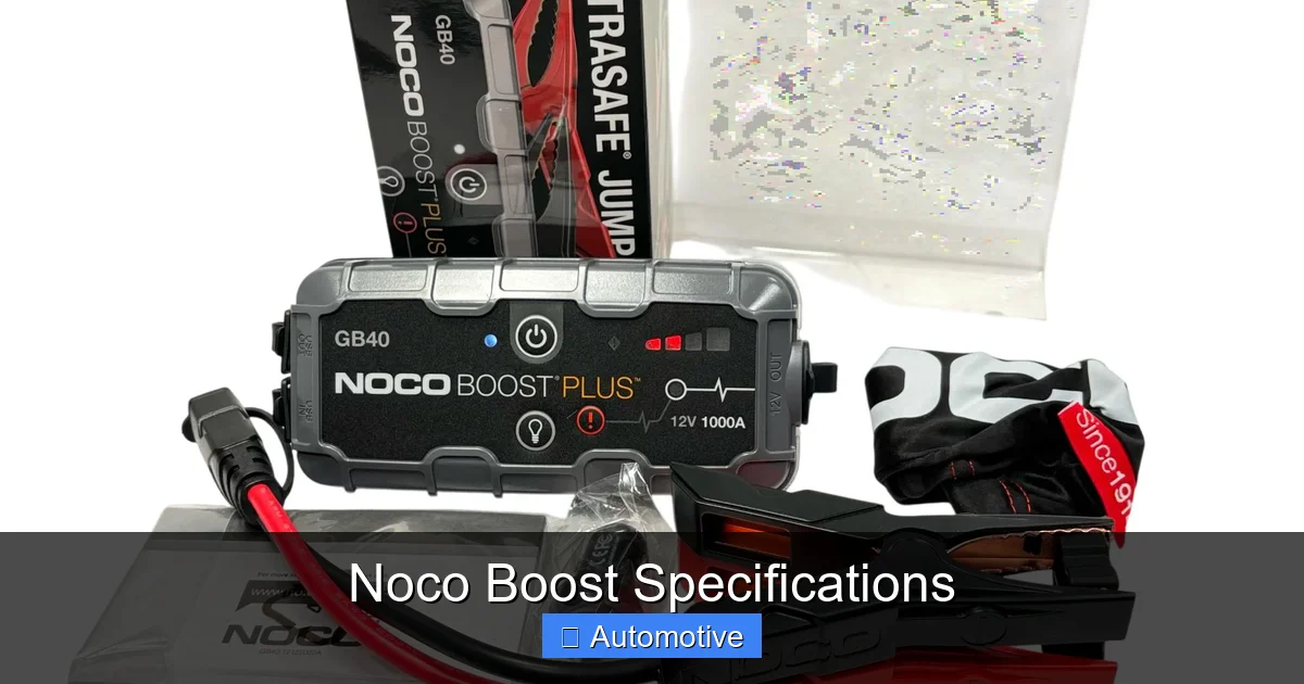 Noco Boost Specifications