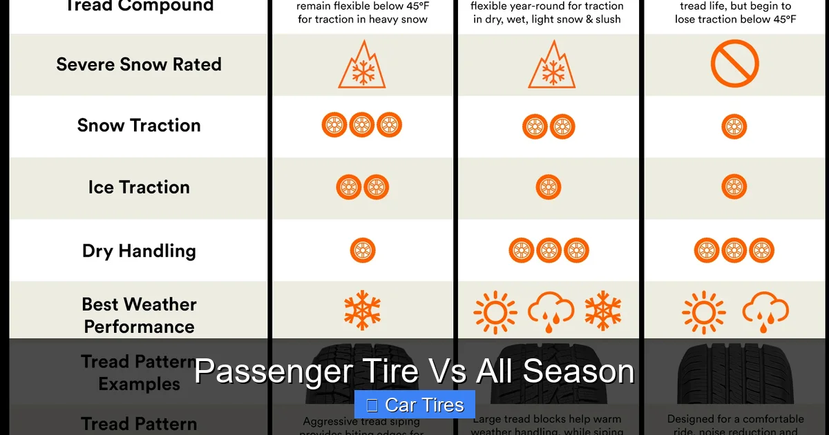 Passenger Tire Vs All Season