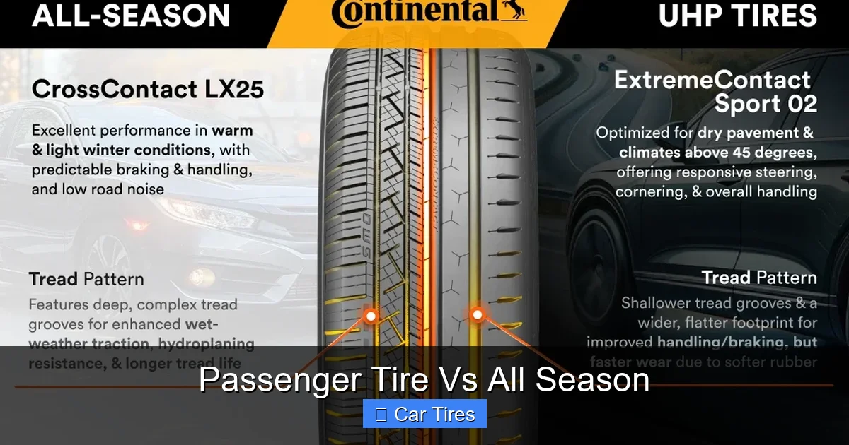 Passenger Tire Vs All Season