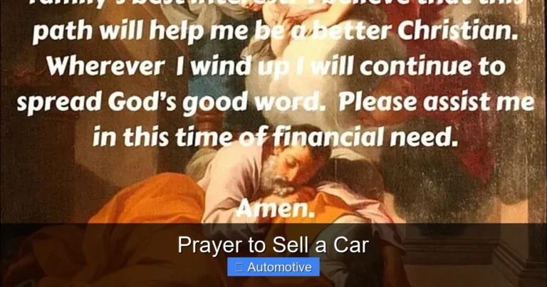 Prayer to Sell a Car