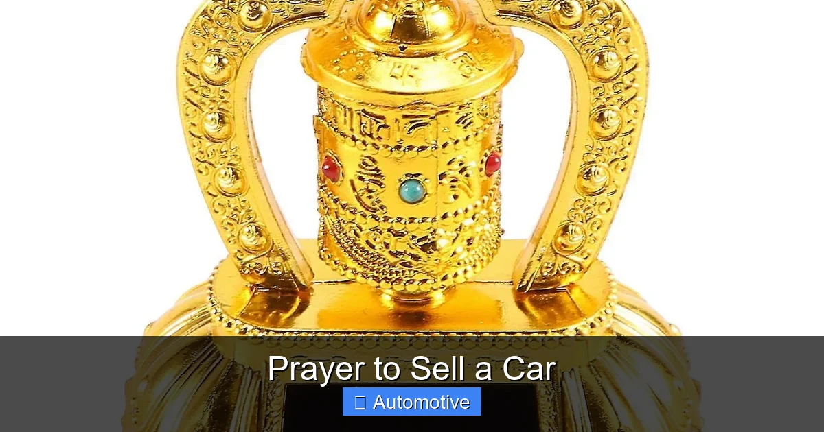 Prayer to Sell a Car