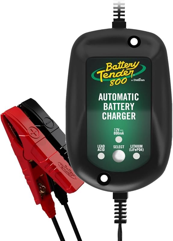 Battery Tender 800 Smart Charger with Encapsulated Design for Motorcyc