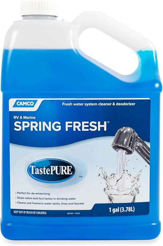 Camco TastePURE Spring Fresh Water System Cleaner and Deodorizer for R