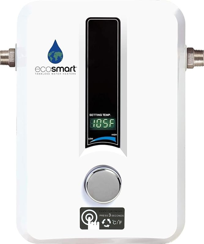 EcoSmart ECO 11 Electric Tankless Water Heater, featuring 13kW self-mo