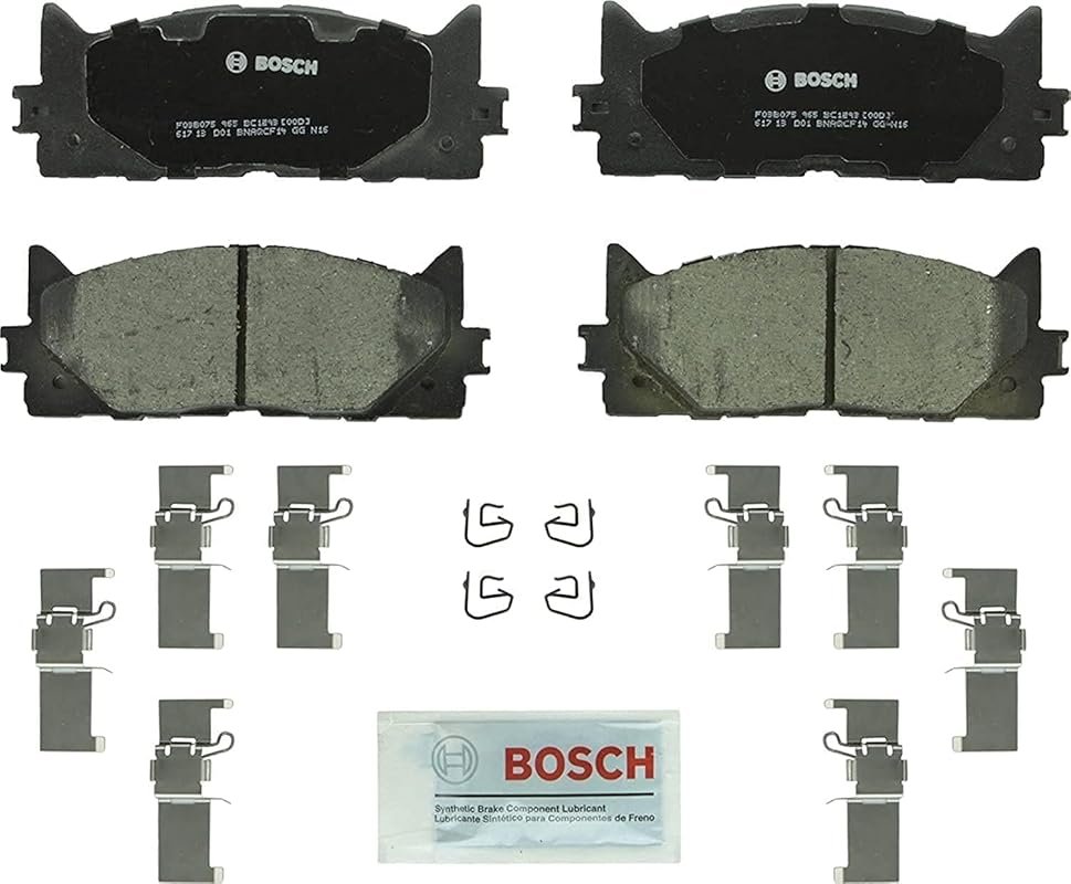 Bosch Ceramic Brake Pad Set for Front Axle on Toyota Camry and Compati
