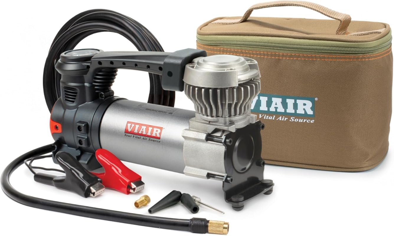 VIAIR 88P Portable 12V Air Compressor for RV Tires with 120 PSI and Tw