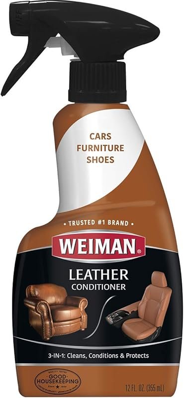 Weiman Leather Cleaner and Conditioner with UV Protection for Furnitur