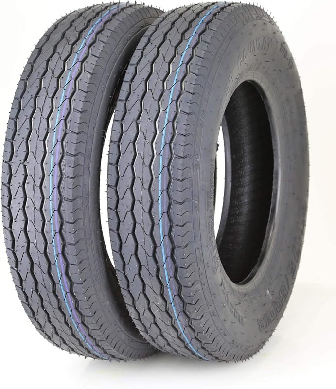 FREE COUNTRY Deep Tread Trailer Tire, 6PR Load Range C, for Towing Tra