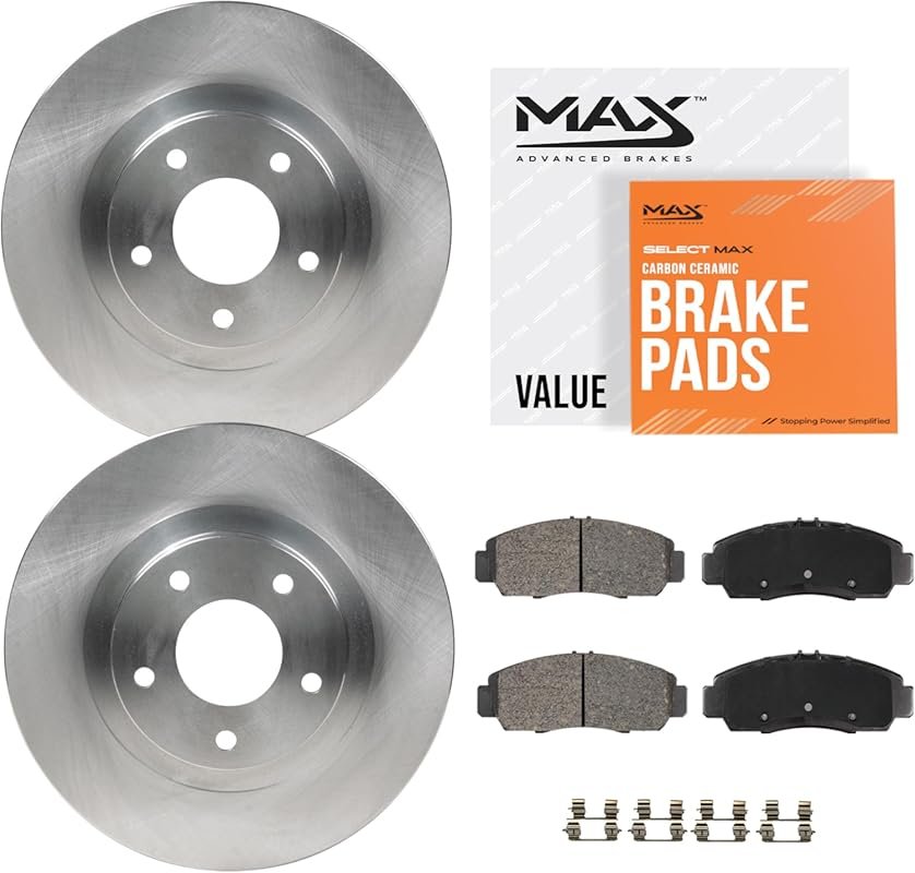 MAX Advanced Brakes Front Brake Kit with Carbon Ceramic Pads and Rotor
