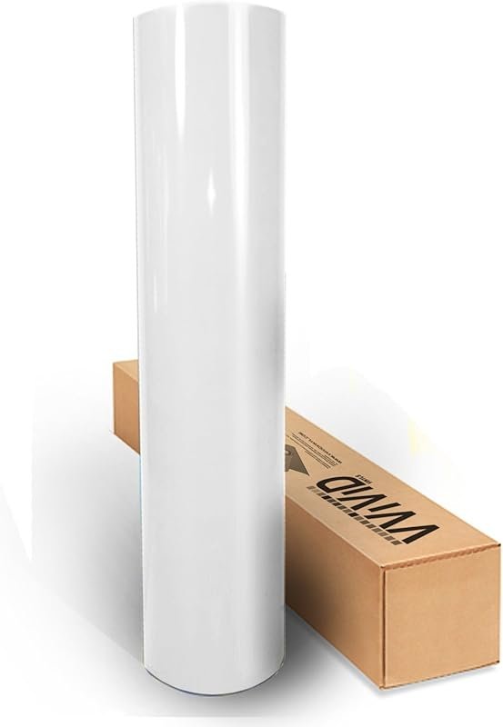 VViViD White High Gloss Realistic Paint-Like Microfinish Vinyl Wrap Ro