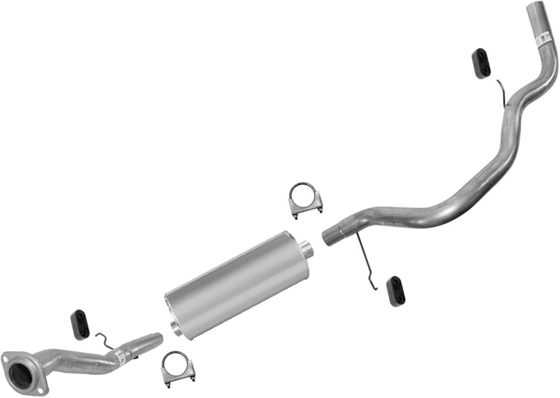 Single Outlet Muffler Exhaust for 2001-2006 Chevy Suburban and GMC Yuk