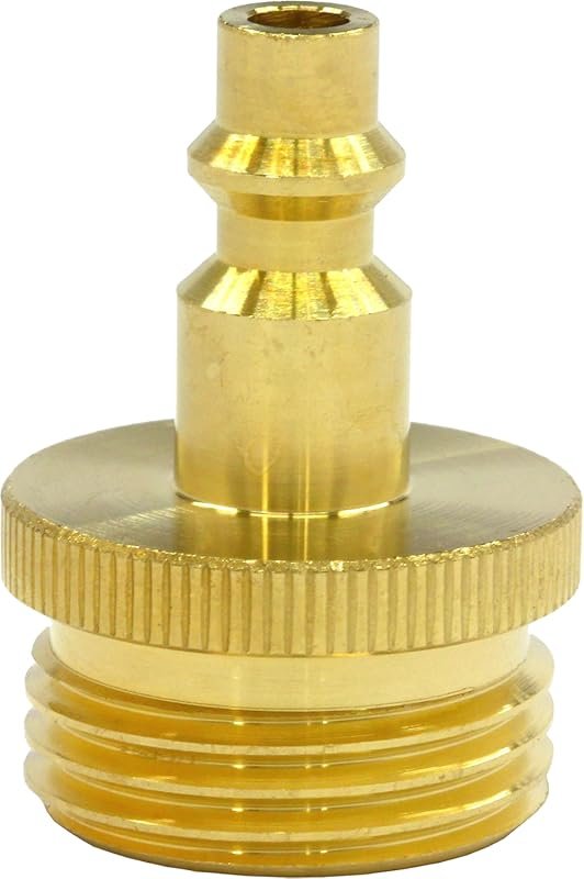 Solid Lead-Free Brass Blow Out Adapter for Winterizing RVs, Boats, and