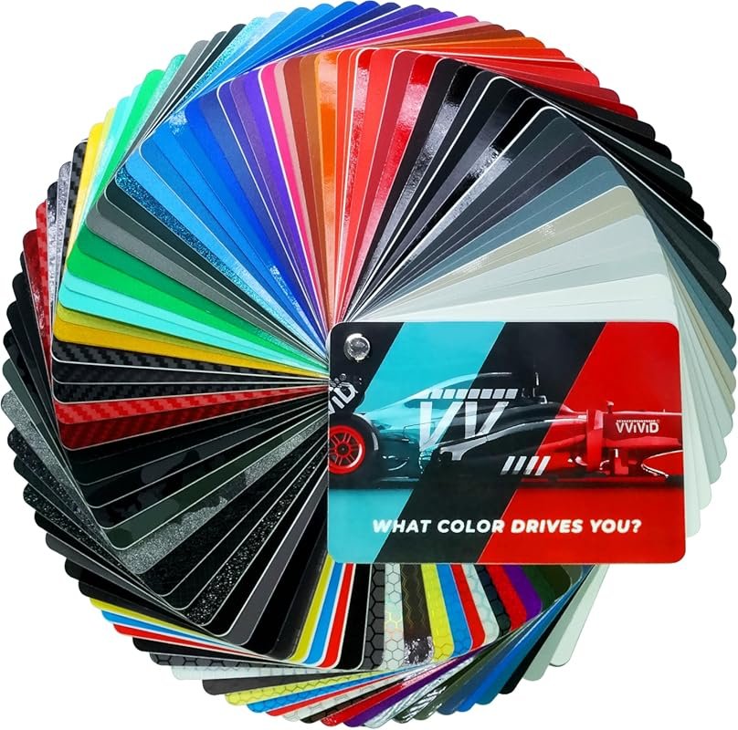 VViViD Vinyl Car Wrap Color Deck Sample Book in a Presentation Box