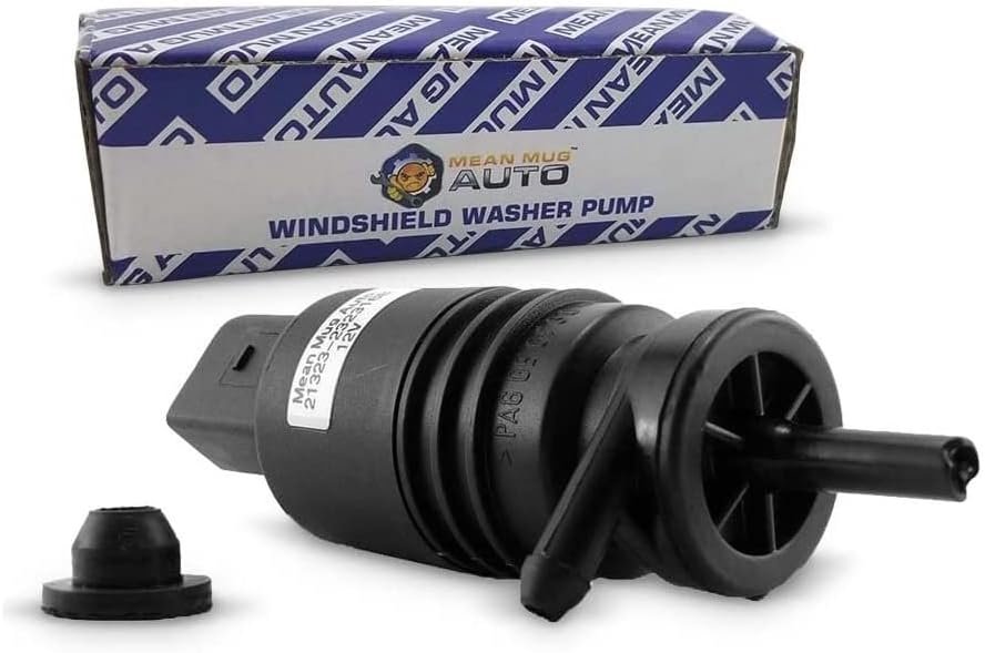 This windshield washer pump with grommet is compatible with both BMW a