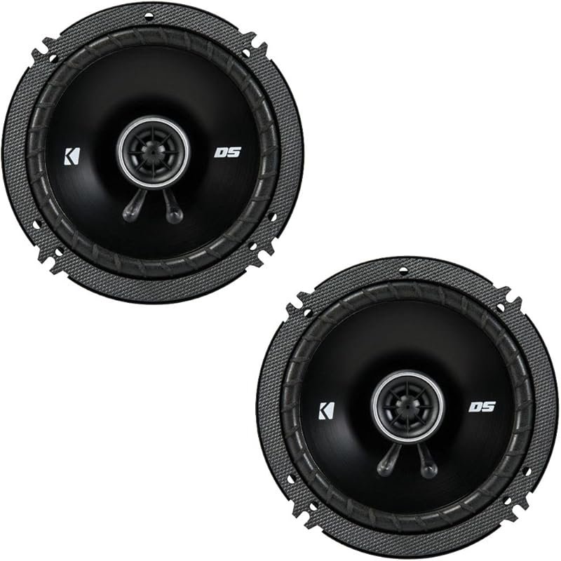 KICKER DSC650 6.5-Inch Coaxial Car Speakers with 4-ohm impedance for c