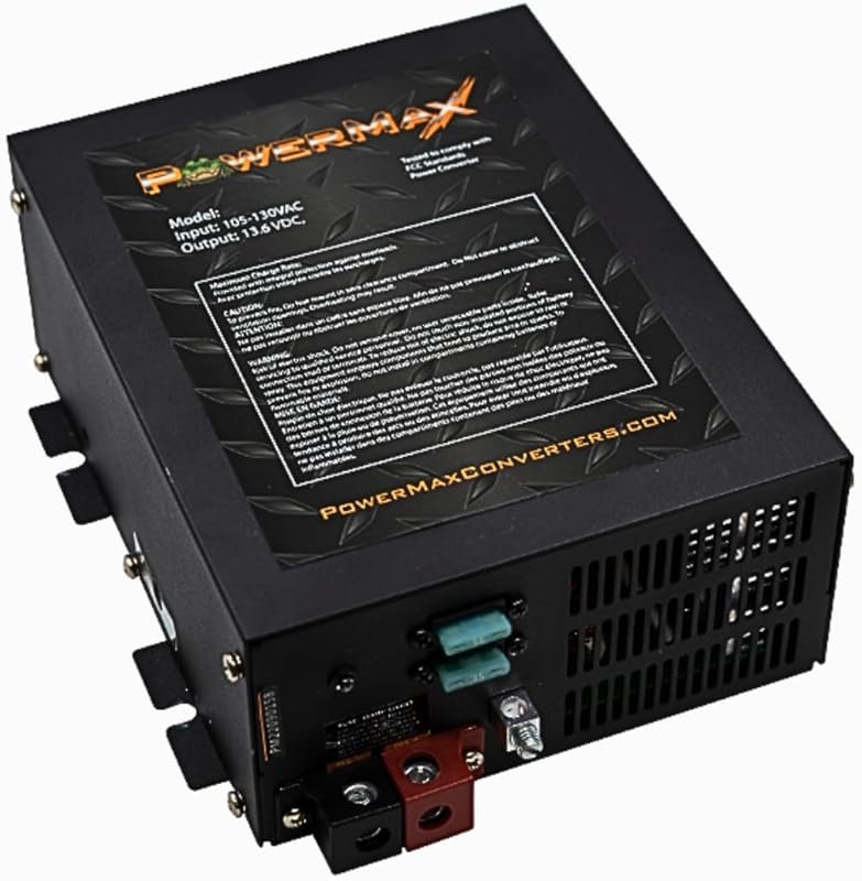 PowerMax 55 Amp RV Converter with 4-Stage Smart Battery Charger and Ad