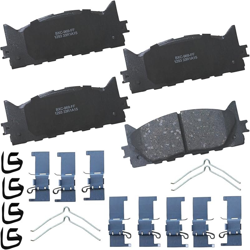 Bendix Ceramic Front Brake Pads for Toyota Camry 2007 to 2017 with Mul