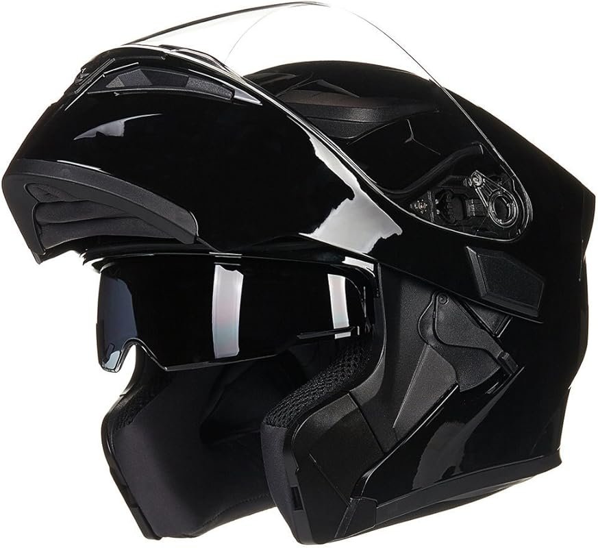 ILM Modular Full Face Motorcycle Helmet with Dual Visor and Flip-Up Design