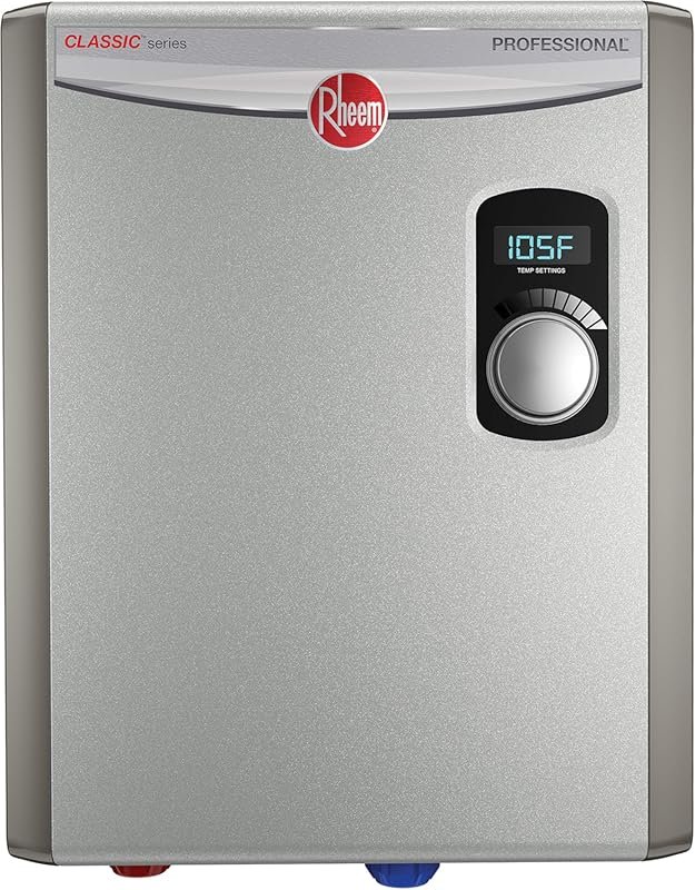 Rheem 18kW Electric Tankless Water Heater, ideal for consistent whole 