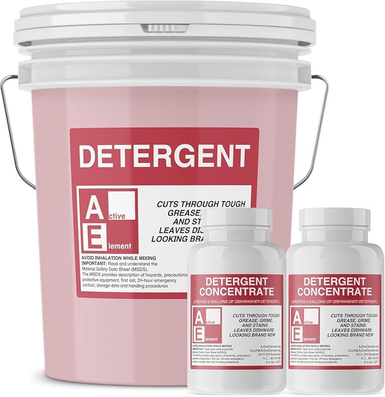 Commercial Dishwasher Detergent Concentrate for High and Low Temp Mach