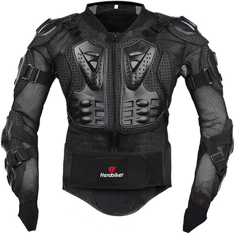 HEROBIKER Motorcycle Full Body Armor Jacket with Spine and Chest Prote