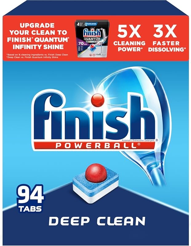 Finish - All in 1 - Dishwasher Detergent - Powerball - Dishwashing Tab