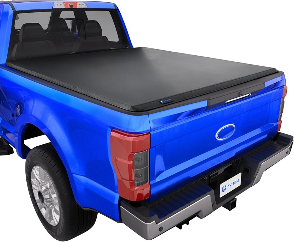 Tyger Auto T3 Soft Tri-Fold Tonneau Cover for 2022 Ford F-350 Super Du