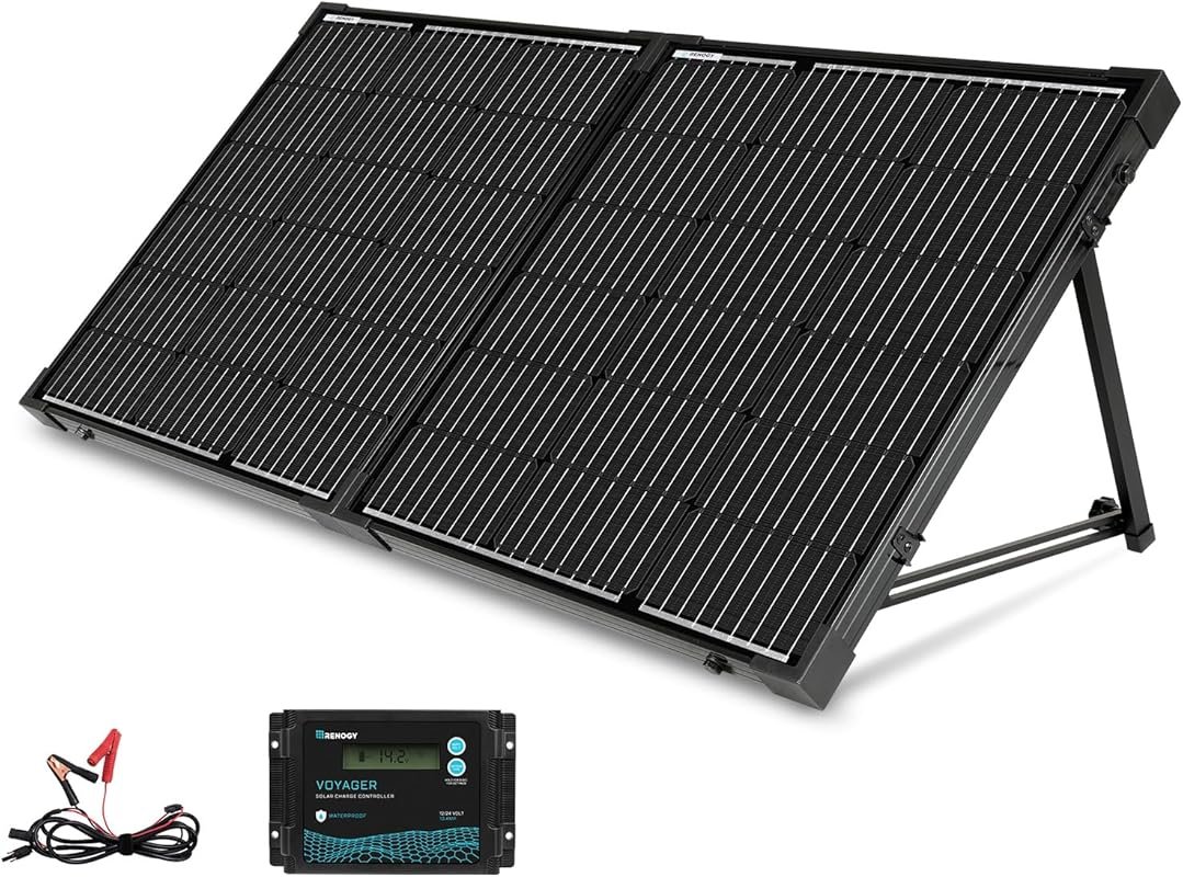 Renogy 100W 12V Foldable Solar Panel with Waterproof 20A Controller fo